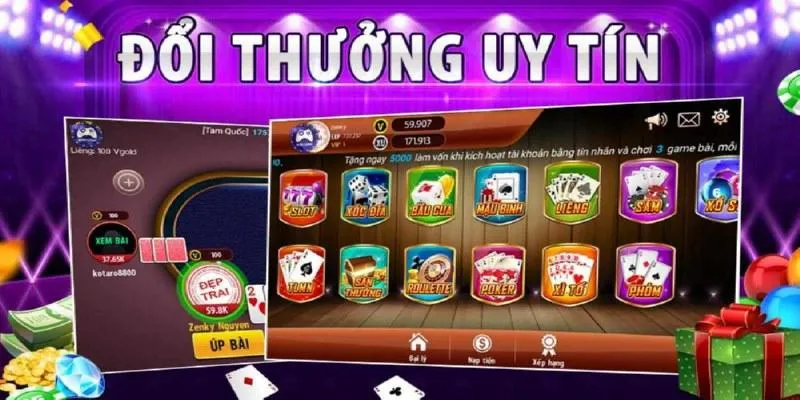 Sảnh game bài lý thú