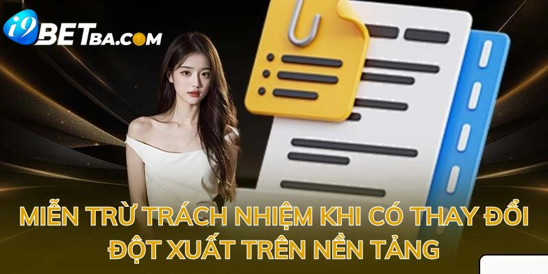 Thay đổi đột xuất trên nền tảng